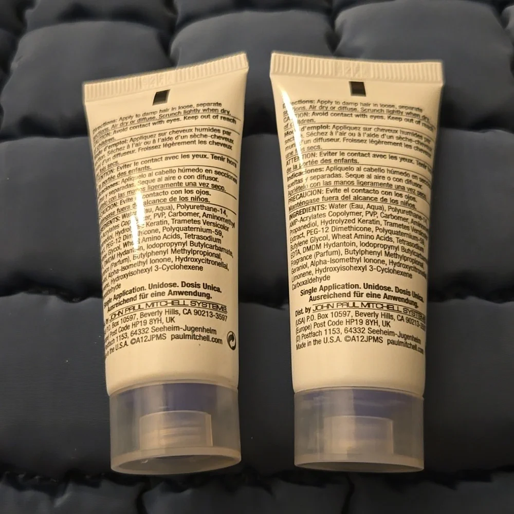Paul Mitchell Ultimate Wave Beachy Texture Cream Gel Set Of 2 Travel Mini 15 ml